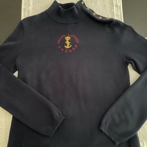 Ralph Lauren ladies navy blue sweater